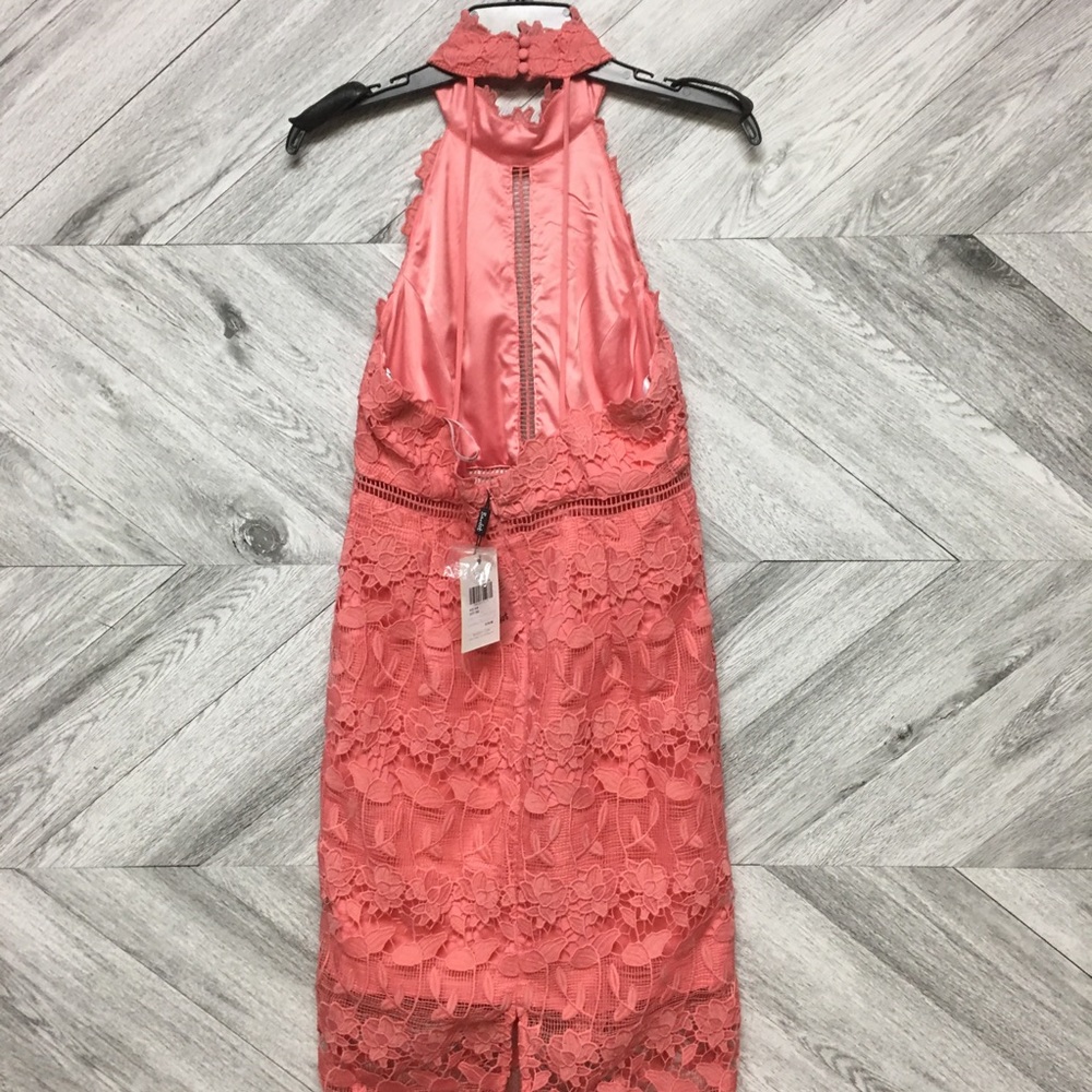 Bardot | Noni Halter Dress Bright Melon Size 8/M - Picture 7 of 8